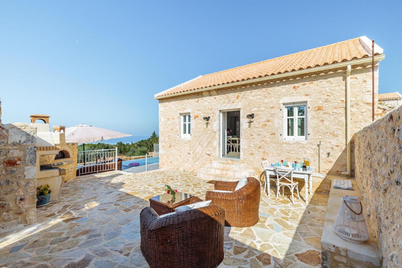 Fiscardo Luxury Stone Villa Alex ,With Sunset View! Fiskardo Exterior foto